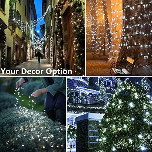 Joomer Solar Christmas Lights Outdoor, 2PACK Total 144FT 400LED, White - Image 5