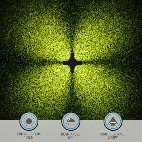 LEONLITE 10-Pack 3W 5CCT LED Low Voltage Path Lights Aluminum Black - Image 5