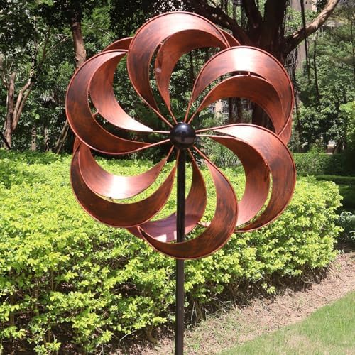 Large Metal Wind Spinner for Yard and Garden Decor 70x20 Inches - Image 5