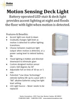 Xodus Battery Operated LED Deck & Stair Light, Motion Sensor, Black, 3 Pack - Image 4