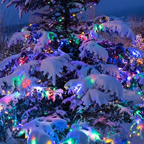 Solar Christmas Tree Lights Outdoor Solar Christmas Lights for Christmas Decorations, 100 LED C6 Strawberry Christmas Fairy Lights for Xmas Tree Garden Yard Patio Arbor Decor(Multicolor, 8 Modes) - Image 4
