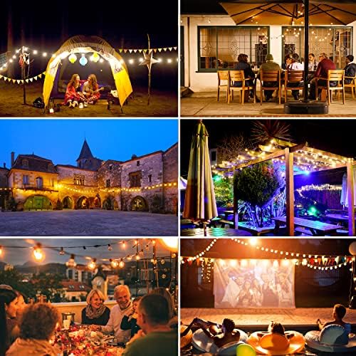 120FT Outdoor String Lights G40 LED Globe String Lights with 60 Waterproof Shatterproof Bulbs(2 Spare), Patio Lights Commercial Grade Backyard Lights for Outside Porch Bistro Garden Party - Image 5