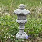 Oriental Lantern Statue Japanese Pagoda Zen Garden Decor Asian Garden Ornament Buddhist Stone Lantern Yard - Image 6