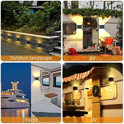 12V Deck Lights Outdoor Waterproof, Low Voltage Hardscape Lighting,Retaining Wall Lights, 7W 3.9 Inch, IP65 Waterproof Step Light, 12V Low Voltage AC, The Warm Light 2700K - Image 5