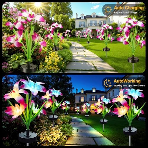 Solar Lights Outdoor, Dual Use Flower Lights with 40H Runtime - Image 4