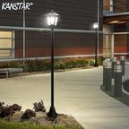 67 Inch Outdoor Solar Lamp Post Light, Adjustable Waterproof LED Pathway Light for Garden Yard Patio Lawn - Image 4