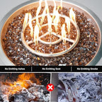 Skyflame 1/4-Inch High Luster Reflective Fire Glass for Fire Pit Fireplace - Image 3