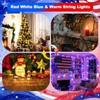2 Pack Solar String Lights Outdoor Waterproof, 16FT 240LED Outdoor Lights - Image 3