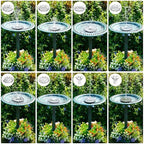 AISITIN 28 Inch Bird Bath with 3.5W Solar Fountain for Outside, Green - Image 5