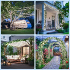 JMEXSUSS 2 Pack Solar String Lights Outdoor, Total 400 LED 151FT, White - Image 5
