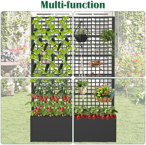Metal Planter Box with Trellis 47" L x 16" W x 72" H - Image 6