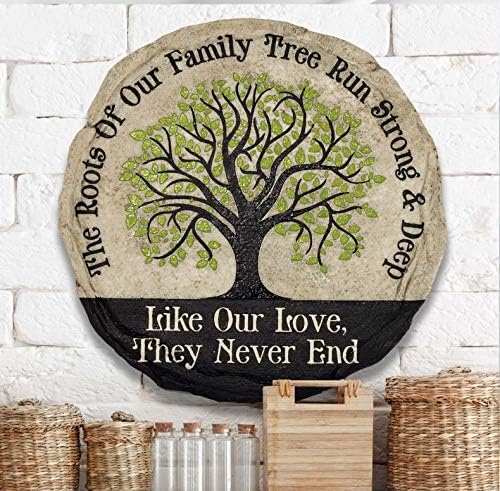 Spoontiques - Garden Décor - No Longer by My Side Stepping Stone - Decorative Stone for Garden, 9.63" Diameter (Pack of 10) - Image 3