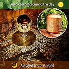 Hummingbird Solar Lanterns Outdoor Waterproof Hanging Solar Lights Hummingbird Gifts for Women Men Mom Metal Bird Decorative LED Lanterns for Yard, Patio, Lawn, Pathway, Landscape, Garden Decor - Image 4