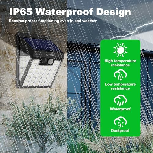 Solar Lights Outdoor, 72 LED Motion Sensor Wall Light, IP65 Waterproof and 3 Lighting Modes, Solar Powered Security Wireless Light Outside for Patio, Garden, Fence, Porch, Front Door(6 Packs) - Image 7