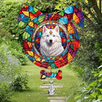 American Eskimo Dog Ears Wind Spinner, American Eskimo Wind Spinner Hanging for Yard and Garden (American Eskimo) - Image 6