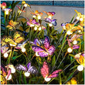 TONULAX Solar Garden Lights - 8 Pack Swaying Butterfly Light, Swaying in The Wind, Solar Outdoor Lights, Yard Patio Pathway Decoration, High Flexibility Iron Wire & Realistic Butterflies by TONULAX