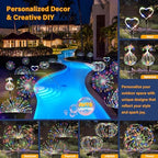 Solar Garden Lights Outdoor Decorative, 4pack 120 LED Firework Lights Waterproof，Solar Fairy Lights for Outside,Garden,Yard, Patio,Pathway,Flowerbed,Party(Multicolor) - Image 2