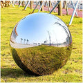 RT-OSXE Reflective Garden Gazing Balls, 1mm Thick Mirror Polished Hollow Seamless Ball for Reflection Beautiful View Christmas Decorations, Pond Floating Globe, 20 Sizes by Unknown