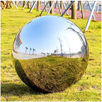 RT-OSXE Reflective Garden Gazing Balls, 1mm Thick Mirror Polished Hollow Seamless Ball for Reflection Beautiful View Christmas Decorations, Pond Floating Globe, 20 Sizes by Unknown