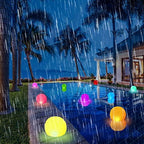 GEEDIAR Floating Pool Lights 2pcs,14" Inflatable Solar Powered Pool Light with Remote,IP68 Waterproof Swimming LED Mood Lights with 16 Color Changing Outdoor Decorations Light for Garden and Pond - Image 3