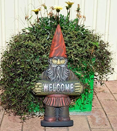 SvitMolds Mold DIY Garden Gnome Welcome Casting Concrete Decor Garden Leprechaun Cement Garden Decor D36 - Image 3