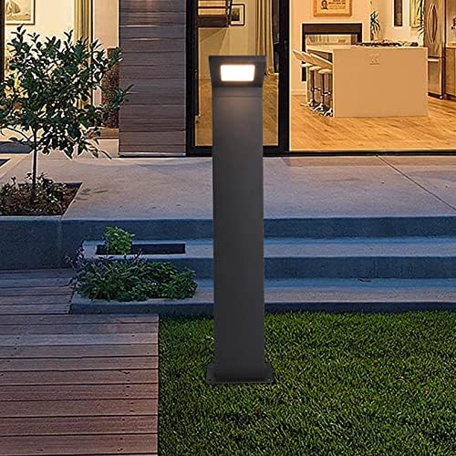 27.5" Modern LED Outdoor Path Lights - IP54 Waterproof Garden Bollard Lighting for Driveway, Lawn & Courtyard Decoration - 3000K Warm White Illumination - Image 7