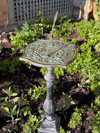 Rome 2303 Happiness Sundial, Solid Brass with Verdigris Highlights, 10-Inch Diameter - Image 2