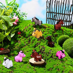 Shappy 80 Pcs Mini Horse Figures Resin Horse Foal Models, Bright Color - Image 2
