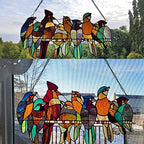 Capulina Tiffany Birds Stained Glass Window Panels Hangings - Image 4