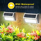 ROSHWEY Solar Deck Lights, Suitable for Fence Step Stair-Cool White-6Pack - Image 4