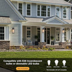 16-Inch Matte Black Motion Sensor Outdoor Wall Lantern - Image 6