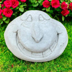 Stone Rock Sculpture Detailed Rock Face Garden Ornament Concrete Grinning Face Beton Rock Gift for Brother Lawn Decor - Image 7