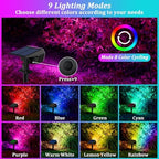 6-Pack Solar Spot Lights Outdoor Waterproof,Landscape Spotlight Multicolor - Image 2