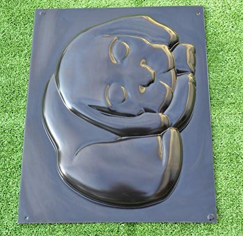 Concrete molds DIY Dog Stepping Stone Mold Mould Plaster Concrete Garden Path 15"x11"x1,37#S04 - Image 5