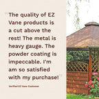 EZ Vane Steel Poodle Dog Weathervane with Wind Cups — 4-Sided Mount - Image 4