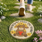 GIGALUMI Highland Cow Garden Stepping Stones Outdoor Walkway Yard Patio - Image 6