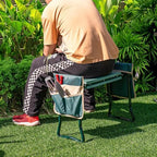 LDAILY Garden Kneeler and Seat, Heavy-Duty Foldable Garden Stool - Image 2