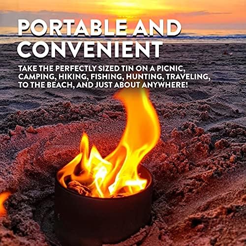 City Bonfires Portable Fire Pit - Mini Fire Pit, Table Top Firepit, No Wood, No Embers, 3-5 Hours of Burn Time - Food Safe for Smores - Lightweight, Emergency Heat, Camping Stove (2-Pack) - Image 5
