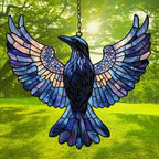 Rising Raven Mosaic Effect Acrylic Suncatcher - Image 3