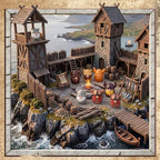 Geelin 60 Pcs Mini Viking Warrior Gnomes Figurines Bulk Medieval Party - Image 2