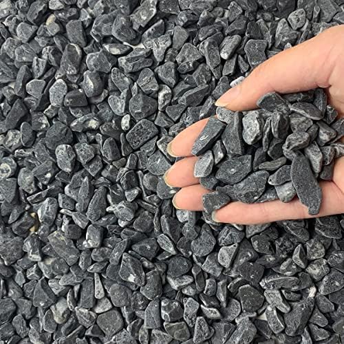 FANTIAN 10 lbs Black Pea Gravel for Landscaping, 3/8 Inch Black Stones by FANTIAN-GardeningMakesLifeBetter