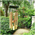 Decorative Pendant Large Copper Bell Wind Chimes Rust-Resistant Aluminum Alloy Tubes for Garden for Home by Unknown