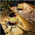 2 Pack Deer Solar Lanterns Outdoor Waterproof Hanging Solar Lights Deer Gifts for Women Men Metal Decorative LED Lanterns for Yard, Patio, Lawn, Tabletop, Pathway, Landscape, Garden Decor by TIGGSY