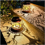 2 Pack Deer Solar Lanterns Outdoor Waterproof Hanging Solar Lights Deer Gifts for Women Men Metal Decorative LED Lanterns for Yard, Patio, Lawn, Tabletop, Pathway, Landscape, Garden Decor by TIGGSY