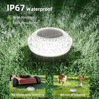 JOFIOS Mini Solar Ground Lights Outdoor,Flat Solar Pathway Lights 12 Pack - Image 4