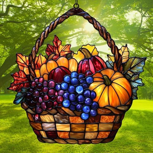 Fruitful Basket Acrylic Suncatcher - Image 3