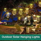 4 Pack Solar Pineapple Lights 60LED Waterproof Outdoor Hanging Funny Lights - Image 7