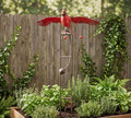Rustic Flying Cardinal Kinetic Balancer Rocker Garden Stake Outdoor Yard Art Wind Sculpture Patio Decoration -Red by Continental+Art+Center