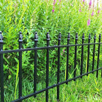 Thealyn 18" H x 22" W Decorative Metal Garden Border Fence, 10 Panels, 18Ft - Image 4