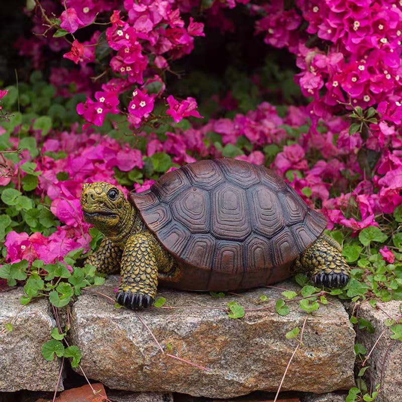 Garden Turtle Statue Decoration, Large Realistic Tortoise Figurine, Outdoor Lawn Ornament Garden Outdoor Courtyard, Lawn Landscape, Swimming Pool Decoration, Festival and Birthday Gifts - Image 6
